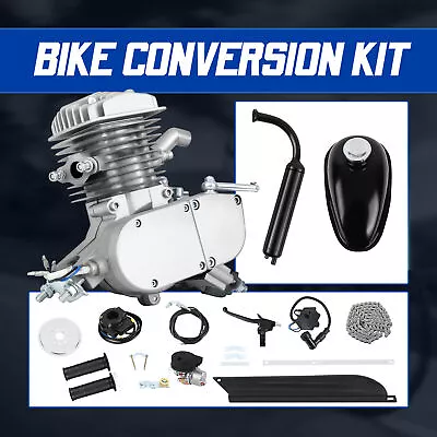 80cc Bicycle Engine Motorized 2 Stroke Petrol Gas Motor For Mountain Road Bike • $92.99