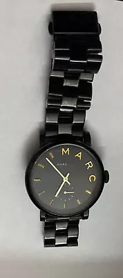 Marc Jacobs Women Watch Black Stainless Water Resistance 5ATM  MBM 3358 111410 • $79.99