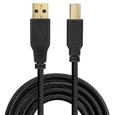 $18.99 • Buy 2m 3m 4m Printer Cable Cord For Brother/HP/Epson/Canon USB Male Type A To B Male
