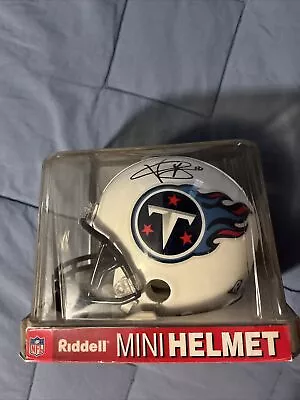 VINCE YOUNG Signed Tennessee Titans Riddell Mini Helmet • $50