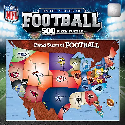 NFL - League Map 500 Piece Jigsaw Puzzle • $18.99