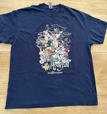 Walt Disney World Splash Mountain Vintage Retro T-shirt XL Preowned • $20.99