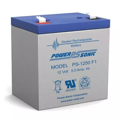 Power-Sonic PS-1250ALT10-CA1240 12V 4AH FIRST ALERT ADT ALARM BATTERY NEW PS-125 • $19.99