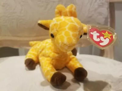  RARE  Twigs Ty Beanie Giraffe Style 4068 PVC Pellets DOB: 5-19-95 Red Star Tag • $4.97