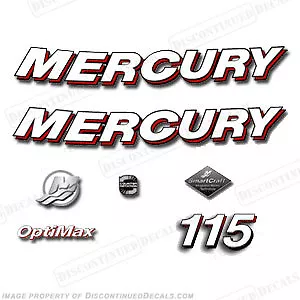 Fits Mercury 2006 115hp Optimax Decal Kit - Discontinued For Outboard Engines • $99.95