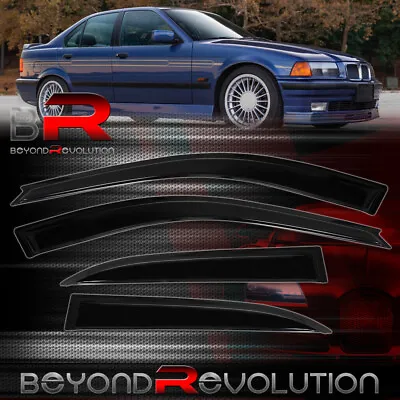 For 1992-1998 3 Series E36 Smoke Side Door Vent Window Visors Sun Rain Deflector • $36.99