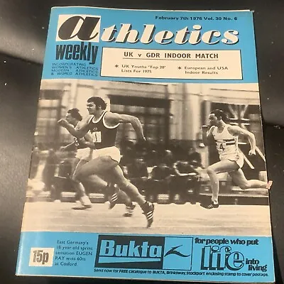 £7.99 • Buy VINTAGE ATHLETICS WEEKLY FEBRUARY 7th 1976 No.6 EUGEN RAY 