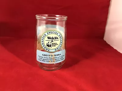 Welch's Jelly Jars Drinking Glasses World Wildlife Fund Endangered Species #3 • $11.23