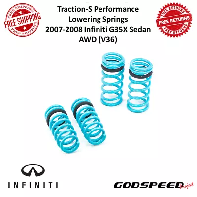 Godspeed Traction-S Performance Lowering Springs For 07-08 Infiniti G35X Sedan • $162