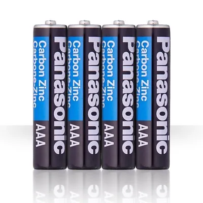 4 PCS Panasonic AAA Batteries - Carbon Zinc Super Heavy Duty Power • $2.99