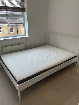Double Bed Frame And Memory Mattress Used • £30