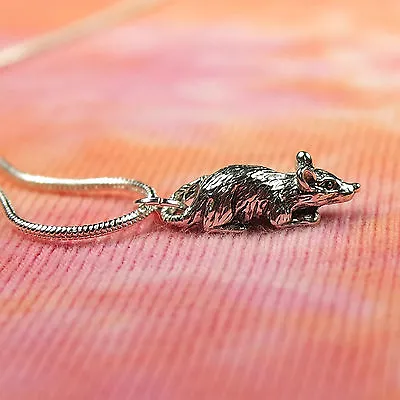 Year Of The Rat Necklace Or Earrings Chinese Zodiac 3D Realistic Mouse Rodent • $21.99