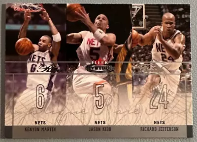 03-04 Fleer Mystique Rare Finds KENYON MARTIN JASON KIDD RICHARD JEFFERSON #/500 • $6.99