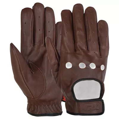 MRX Mens Classic Driving Gloves Soft Genuine Real Cowhide Leather Full Finger • $16.99