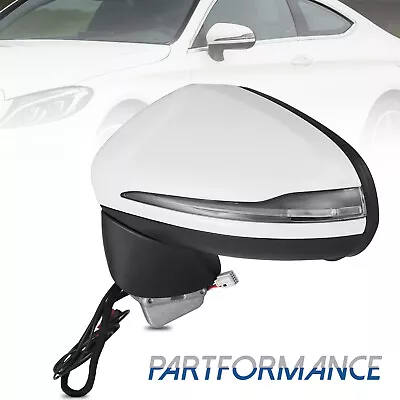 White Driver Mirror Blind Spot Fit For 2017-20 Mercedes C Class 2 Doors Coupe • $268.99