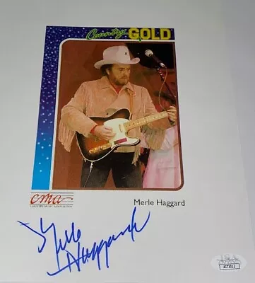 Country Icon Merle Haggard Autographed Item (JSA) • $250