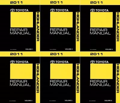 2011 Toyota Highlander Shop Service Repair Manual Complete Set • $346.95