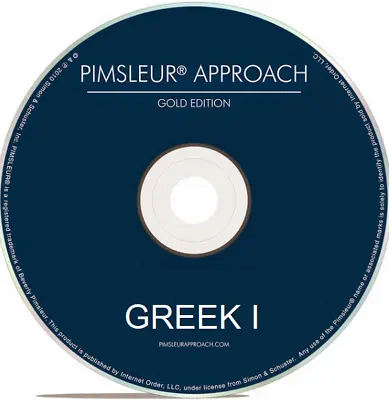 Pimsleur Greek I II - 32 CDs - Levels 1 2 (One Two) 60 Units • £65.59