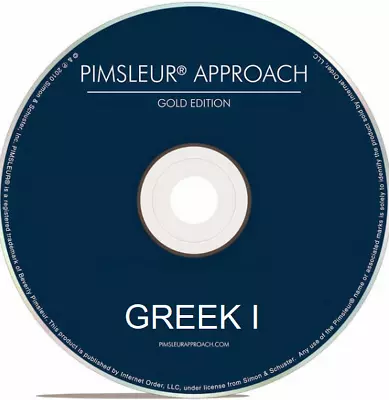 Pimsleur Greek I II - 32 CDs - Levels 1 2 (One Two) 60 Units • £65.59