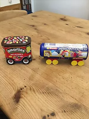 Vintage Smarties Van/ Jaffa Cakes Express( All Wheels Move) Made Of Tin • £14.99