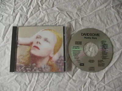 DAVID BOWIE HUNKY DORY REMASTERED 1990 CD With BONUS TRACKS - ARCHIVE CONDITION • £15