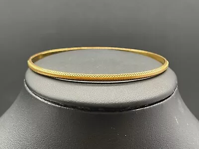 Ladies 22ct Yellow Gold Round ORO Bangle (Pre-Owned) • $2069