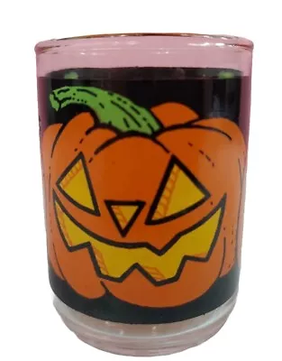 Vintage Halloween Shot Glass Jack O Lantern Pumpkin Made In Taiwan 2.5” B22 • $5.99