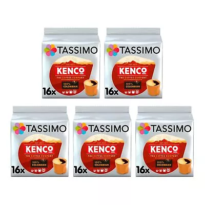 Tassimo Kenco Colombian Coffee Pods X16 (Pack Of 5 Total 80 Drinks) • £30.94