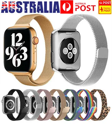 $10.99 • Buy Milanese Loop Magnetic For Apple Iwatch 45/41/44/42/40/38mm Band Strap SE7/6/5/4