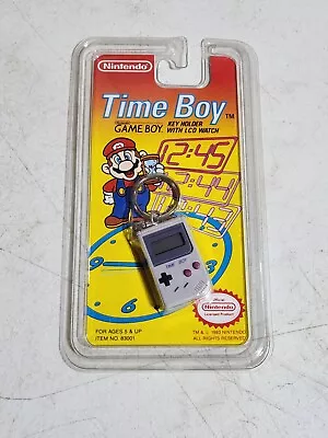 Vintage Nintendo Time Boy Game Boy LCD Watch Keychain Rare 1993 ~NEW~ • $34