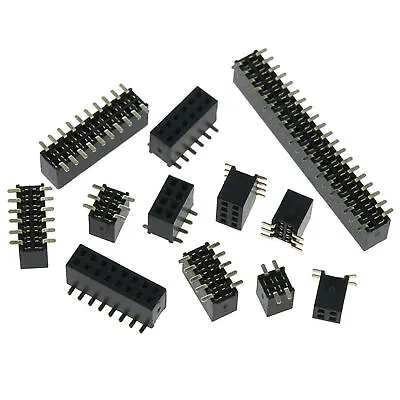 1.27mm 2P-40Pin  Female Pin Header Socket Strip Double Row PCB Connector SMD/SMT • $2.95