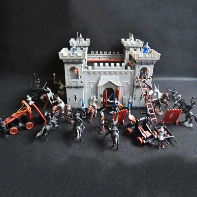 Soldiers Toy Medieval Castle Infantry Playset Decor Model Vintage Knights Sale • $52.33