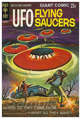 Vintage Ufo Flying Saucers Comic Advertising A3 Poster Print • £6.79