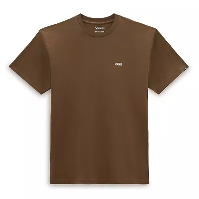 VANS - Mens Left Chest Logo T-Shirt - Coffee Liqueur - Casual Short Sleeve Top • £21