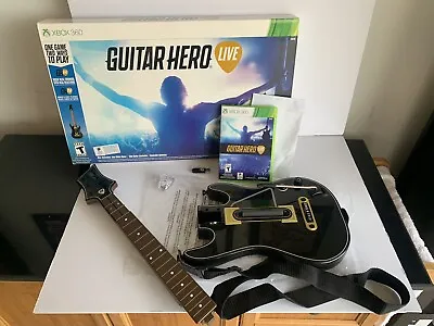 Activision Guitar Hero Live Xbox 360 Game & Guitar Bundle Complete In Box Dongle • $74.95