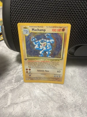 £0.99 • Buy Pokémon TCG Machamp Base Set 8/102 Holo 1st Edition Holo Rare