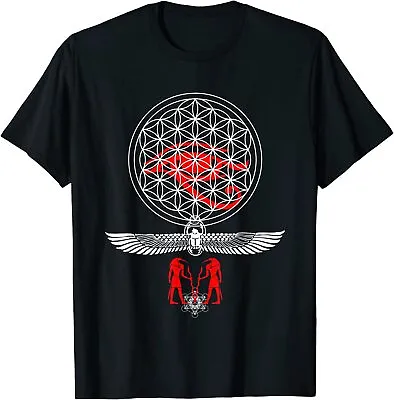 NEW LIMITED Egyptian Sacred Geometry Flowers Of Life Shirt Horus Thoth Tee S-3XL • $23.99