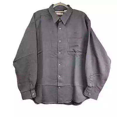 Ford Work Shirt Mens Extra Large Gray Button Up Munsingwear Mechanic • $16.95