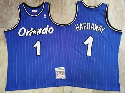 Orlando Magic Penny Hardaway Blue Pinstriped Vintage Throwback #1 Jersey • $43.67