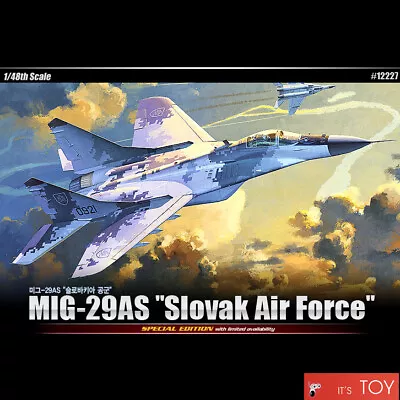 Academy 1/48 MIG-29AS  Slovak Air Force  Aircraft Plastic Model Kit #12227 • $26.02