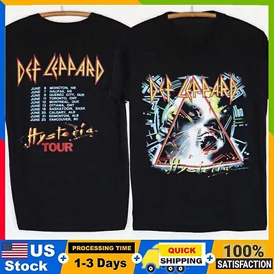 Vintage 1987 Def Leppard Hysteria Tour Concert Rock Band Heavy Metal T-Shirt • $34.90