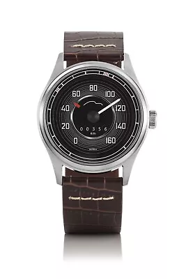 Bergmann Speedometer Watch Porsche 356 Pre A Model 1 Speedometer Brown Croco Bracelet • $313.74