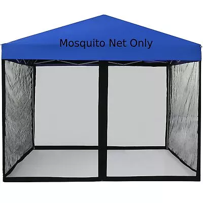 Mosquito Net With Zipper For 10' X 10' Patio Gazebo Canopy And Tent Zippered... • $58.88