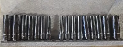 SNAP ON STM 16 Pc Total 7PC 1/4  DRIVE 6 Pt SAE 9pc 12 Pt SAE • $300