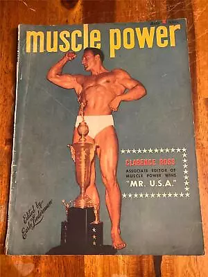 MUSCLE POWER Bodybuilding Fitness Magazine CLARENCE ROSS 7-48 • $10