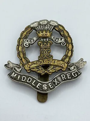 WW1 British Army The Middlesex Regiment (Duke Of Cambridge's Own) Cap Badge • $31.81