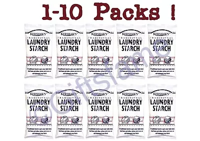 £4.99 • Buy 1-10 Traditional Kershaw's Powdered Laundry Starch Cotton Linen Bed Clothes 200g