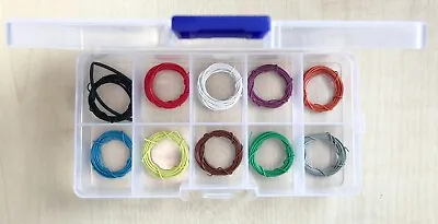 £9.95 • Buy Dcc Decoder Wire, 30awg, 10 Colours, 0.55mm Outer Diameter, 30v, 1 Mtr Lengths.