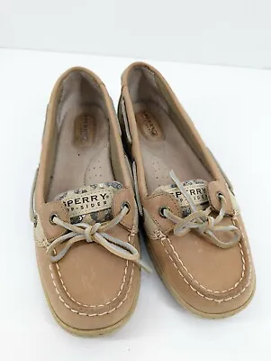 Sperry Top-Sider Women's Boat Shoes Angelfish Leopard Sequin Size 7M 9102341 • $18.99