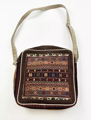 Kilim Shoulder Bag Purse Crossbody Handmade Moroccan Turkish Adjustable Strap 6 • $23.92